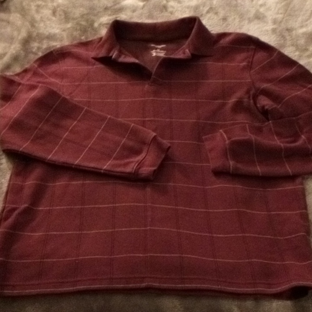 VAN HEUSEN FLEX LONG SLEEVED MENS SIZE MED DRESS SHIRT